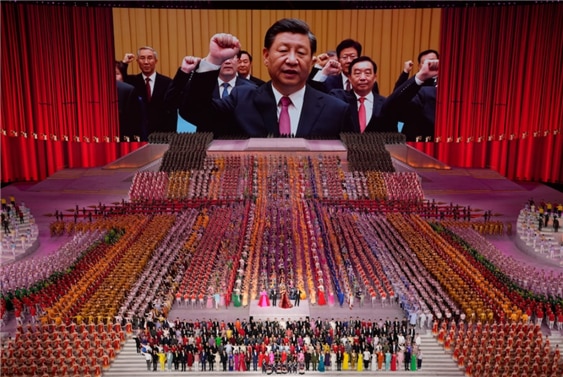 <2021년 중국공산당 100주년 기념식/ (Ng Han Guan/AP)>