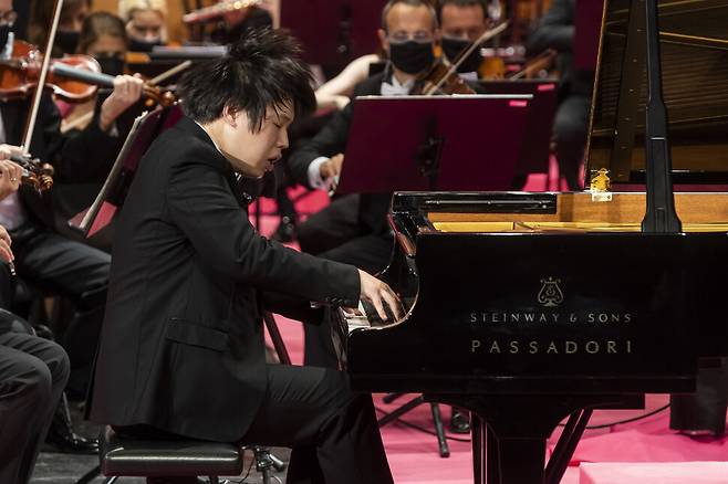 피아니스트 박재홍이 부소니 콩쿠르에서 연주하고 있다. 부소니 콩쿠르 제공