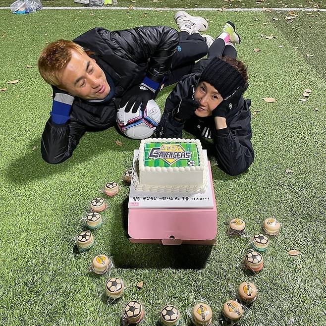 김병지 전 축구선수와 그의 아내 김수연 씨./사진=김병지 인스타그램