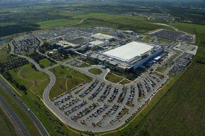 미국 텍사스주 오스틴에 있는 삼성 반도체 파운드리 공장 전경. /삼성전자