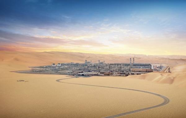 Samsung Engineering`s Shaybah project panorama view. [Photo by Samsung Engineering Co.]