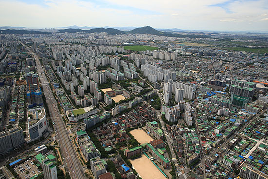 경기도 부천 일대 아파트 전경(대우건설 제공)