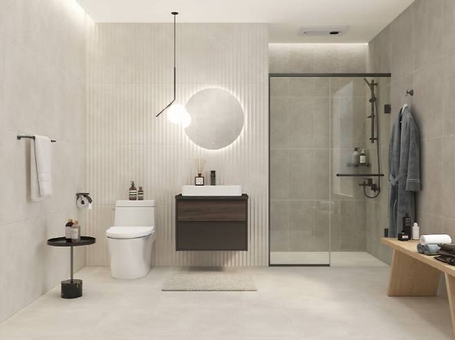 더이누스 ‘욕실 리모델링 패키지 모노데저트’.&nbsp; &nbsp;사진=더이누스 제공.