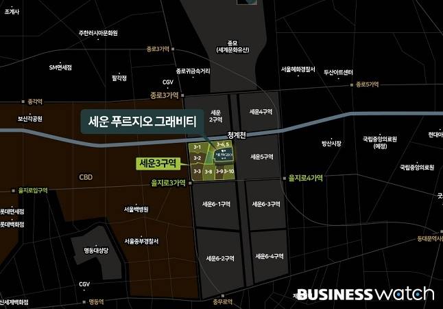 세운 푸르지오 그래비티 위치도/자료=공식 홈페이지