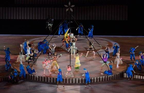 도쿄 패럴림픽 개막식에서 선보인 #WeThe15 퍼포먼스. [사진 대한장애인체육회]