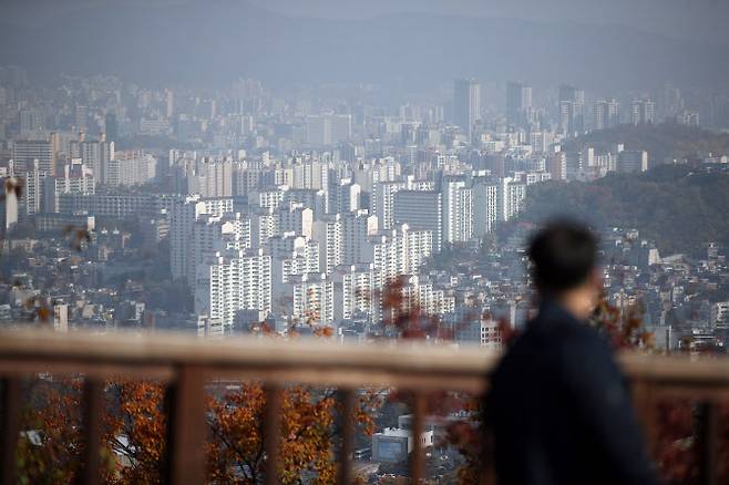 남산에서 바라본 서울 시내 아파트 모습. (사진=연합뉴스)
