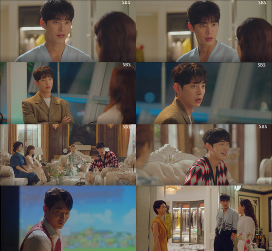 Scenes from SBS drama "One The Woman" featuring actor Song Won-seok [SCREEN CAPTURE]