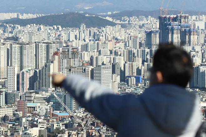사진은 3일 서울 남산에서 바라본 서울 시내 아파트 단지. (사진=연합뉴스)