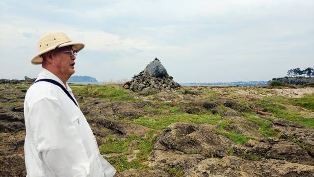 ▲ 제주도에서 국토건설단에 끌려갔던 시절을 회고하는 원경스님 ⓒ손호철