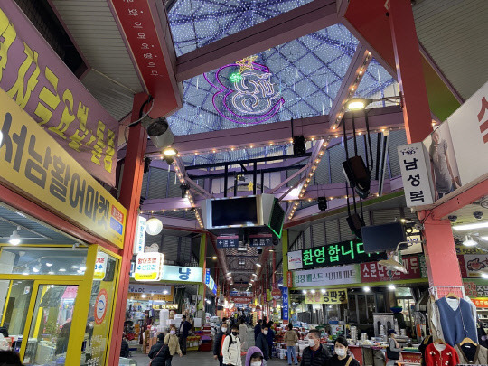 대구광역시 달서구 서남신시장. 장우진 기자