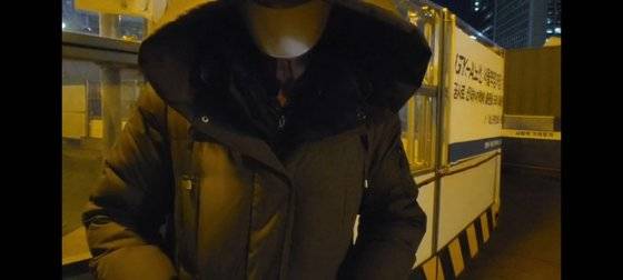 지난 6일 시민단체 홈리스행동이 만난 노숙인 김모씨.