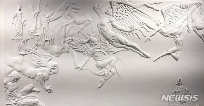 [서울=뉴시스]윤두진 부조 입체.