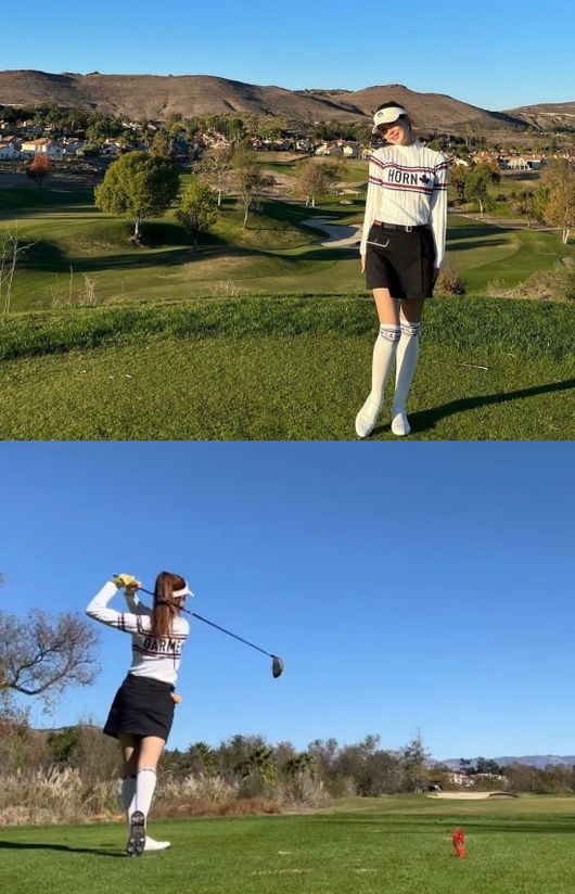 Actor Lee Da-hae has revealed his daily life of playing golf.Lee Da-hae posted several photos on his personal instagram on the 9th, along with an article entitled If someone looks like we are really good ... Reality.Lee Da-hae in the public photo is a figure who completed the Black and White golf look with a white top, nissacks, sneakers, and black skirts.Lee Da-hae is also attracted to the golf wear that sticks to the body, boasting a slender waist and legs without any sting.In particular, Lee Da-hae showed a cool golf ability through the video and admired it as a professional golfer.Meanwhile, Lee Da-hae has been a public love for a long time with singer Seven, and the two have been showing off their affection and deep affection through broadcasting and SNS until recently.Lee Da-hae SNS