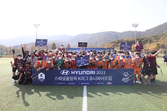 지난달 열린 스페셜올림픽 K리그 유니파이드컵. 한국프로축구연맹