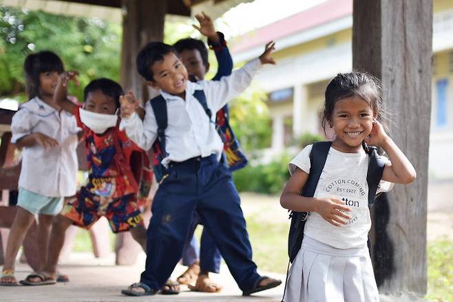 캄보디아 메콩강 유역 어린이들. 사진 조해인. 피다 제공1)