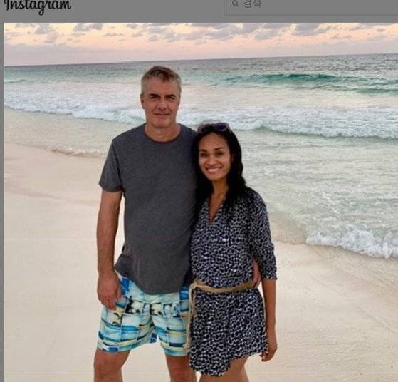 크리스 노스와 타라 윌슨 부부. [Chris Noth Instagram]