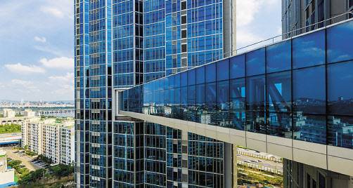 용산구 이촌동 래미안첼리투스 스카이브리지 [삼성물산 제공]