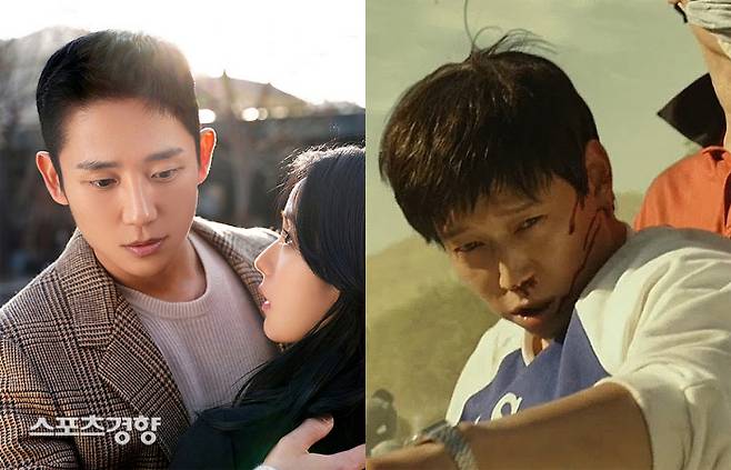 역사왜곡 및 군부미화 논란이 인 ‘설강화’를 두고 고 이한열 열사 측이 비판 입장을 내놨다. ‘설강화’에서 남파 간첩을 연기한 정해인(왼쪽)과 영화 ‘1987’에서 이한열 열사를 연기한 강동원.