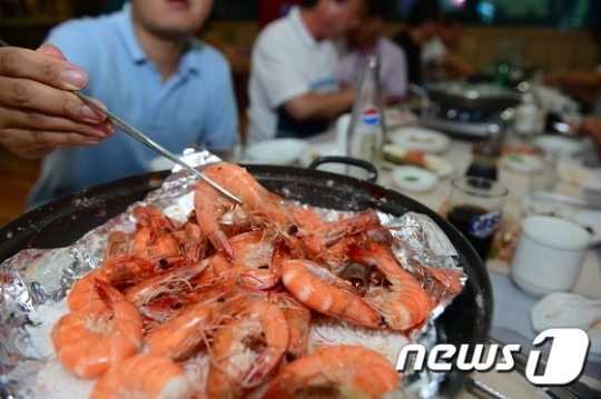 맛있는 대하 소금구이. /사진=뉴스1