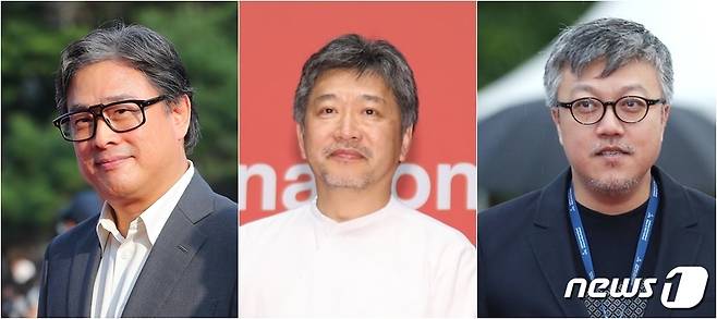 박찬욱, 고레에다 히로카즈, 최동훈 감독(왼쪽부터) © 뉴스1 DB