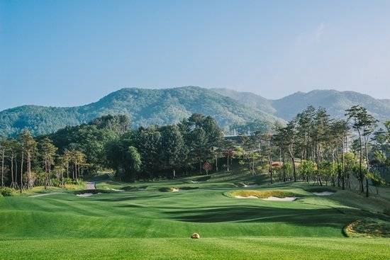 세이지우드CC 홍천 드림코스 1번홀 전경