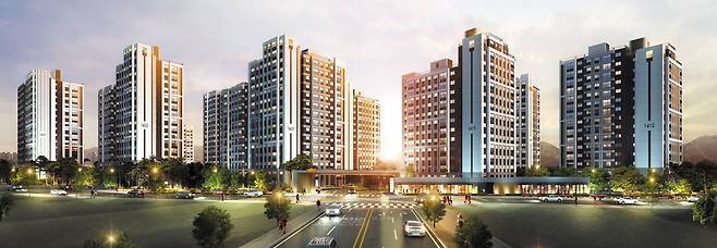 DL이앤씨의 특화 설계 기술이 적용되는‘e편한세상 검단 어반센트로’는 주변 시세보다 저렴한 분양가로 공급돼 8년간 전매가 금지된다. /DL이앤씨