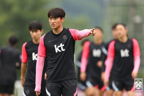 정상빈(U23 대표팀). 대한축구협회 제공