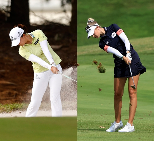 미국여자프로골프(LPGA) 투어에서 활약하는 고진영 프로, 넬리 코다. 사진제공=Getty Image_LPGA