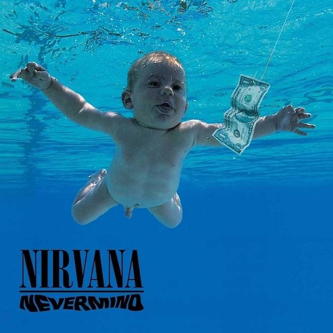 1991년 발매된 미국 록밴드 너바나의 앨범 ‘네버마인드’ 표지. 사회관계망서비스(SNS) 갈무리