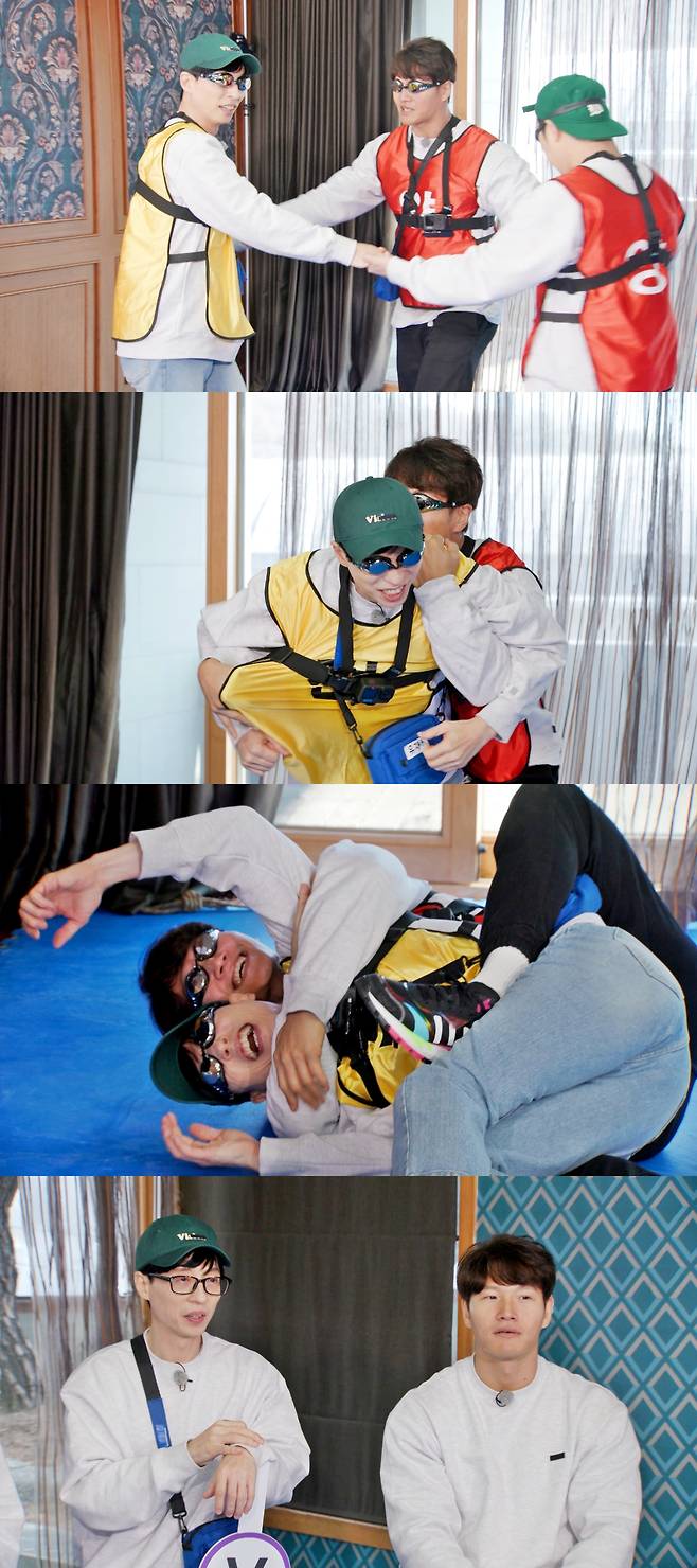 ‘런닝맨’ 유재석, 김종국이 대결을 펼친다.사진=SBS 제공