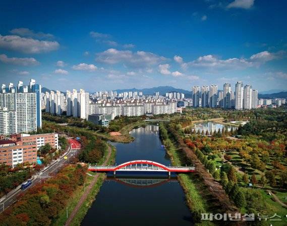 안산 생태하천 수변도시. 사진제공=안산시