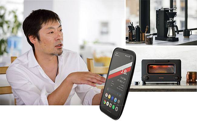 테라오 겐(寺尾玄) 발뮤다 최고경영자(CEO). 사진 블룸버그 1. 발뮤다 커피 메이커. 2. 토스터. 3. 스마트폰. 발뮤다