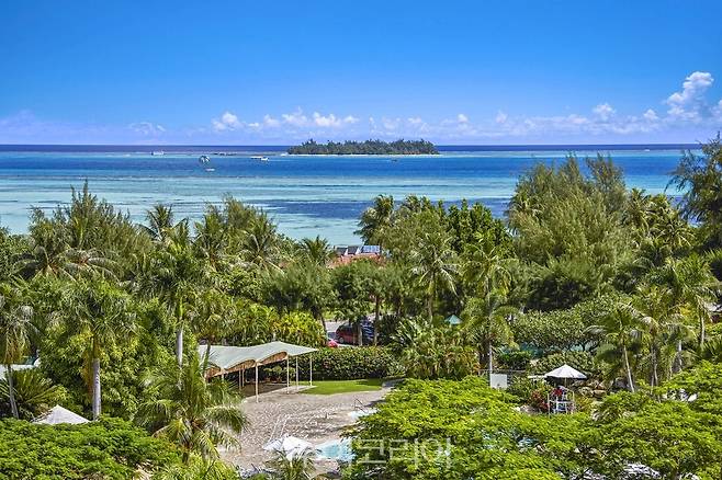 사이판에서 바라본 마나가하섬 /사진-하얏트 리젠시 사이판