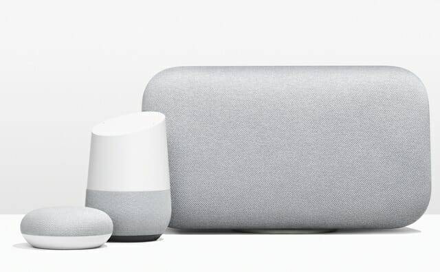 구글 홈 미니, 구글 홈, 구글 맥스(사진=구글)