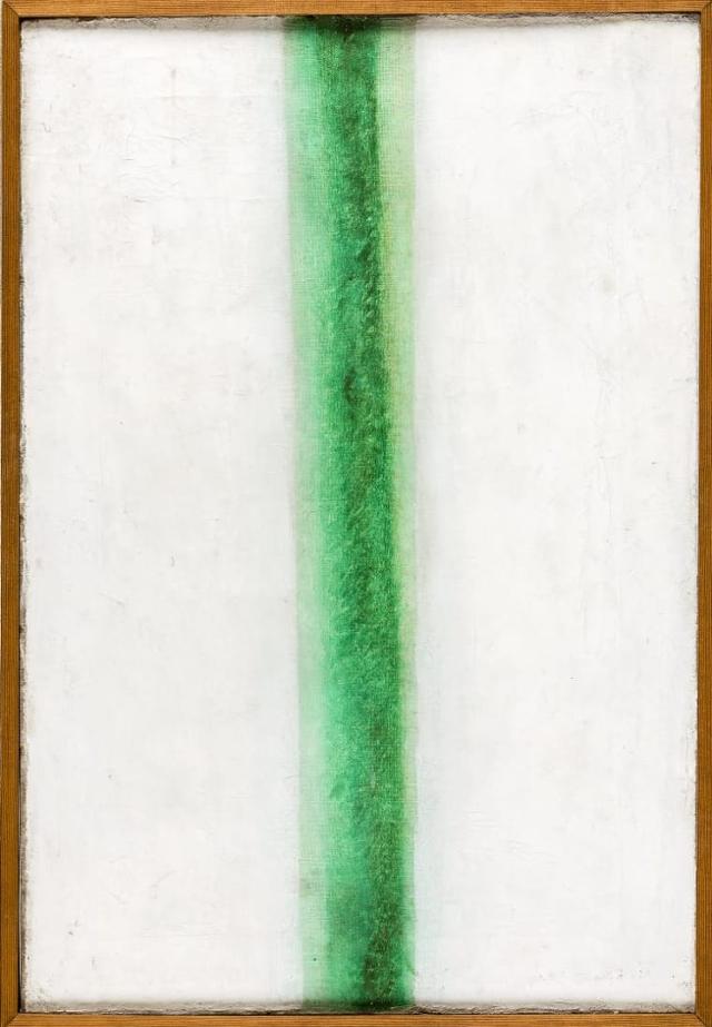 말레비치의 '검은 사각형'에 버금가는 20세기 러시아 추상회화의 주요 걸작인 올가 로자노바의 '녹색 선(1917년 작)'. 로스토프 크레믈린 뮤지엄 제공