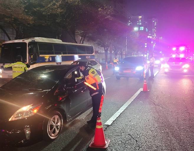 연말연시 대구 지역 음주운전 적발 건수가 늘어난 것으로 집계됐다. (대구경찰청 제공) 2022.01.11