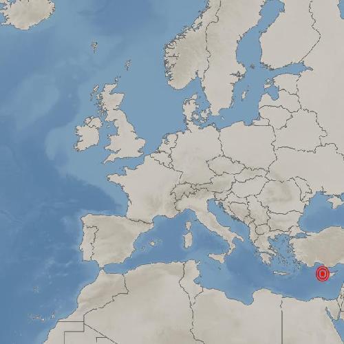 키프로스에서 규모 6.6 지진 [기상청 제공]