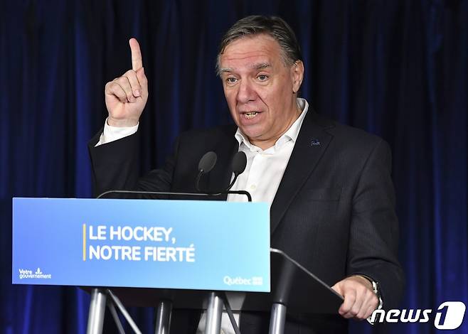 프랑수아 레고 캐나다 퀘벡주 총리. © AFP=뉴스1