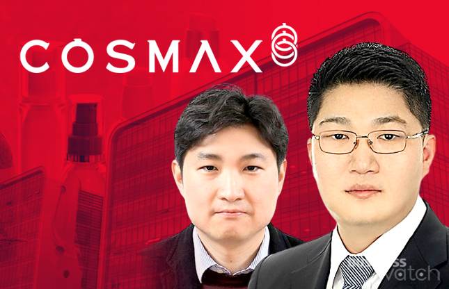 이경수 코스맥스그룹 회장 장남 이병만 코스맥스㈜ 대표(오른쪽). 차남 이병주 코스맥스USA 대표.