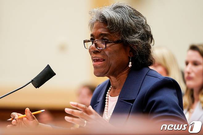 린다 토마스-그린필드 주 유엔 미국 대사 © 로이터=뉴스1 © News1 정윤영 기자