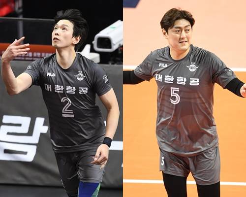 한선수(왼쪽)와 유광우. ⓒKOVO