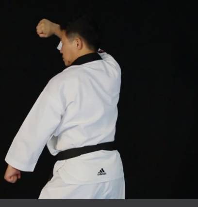 태권도 고단자가 최고단인 9단이 수련하는 일여 품새를 선보이고 있다. [유튜브 동영상 캡처]