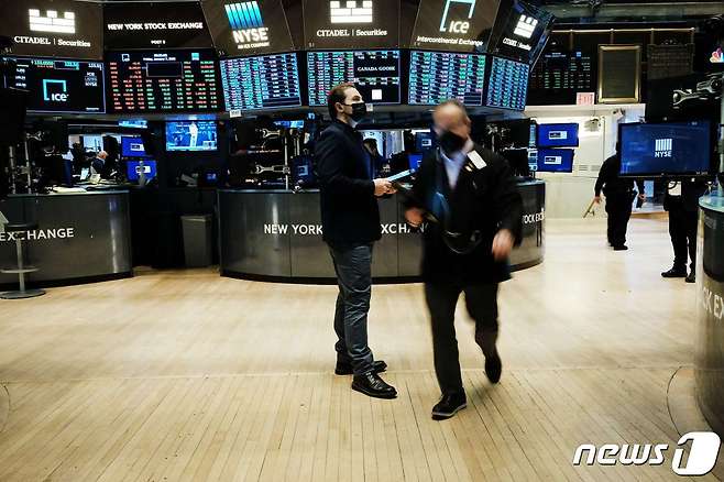 뉴욕증권거래소 객장 © AFP=뉴스1