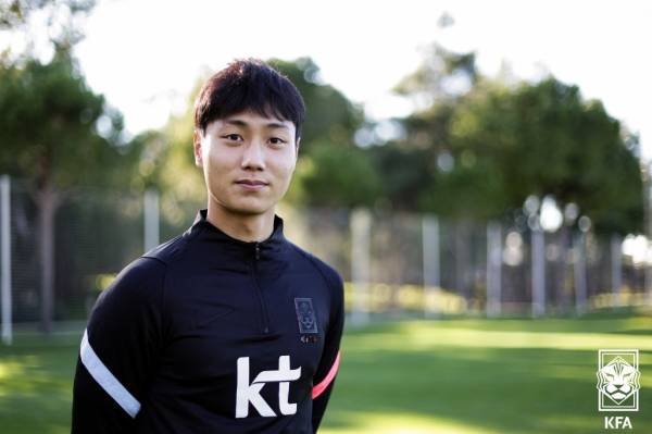 터키 안탈리아에서 축구 국가대표팀 전지훈련 중인 백승호. 사진|KFA