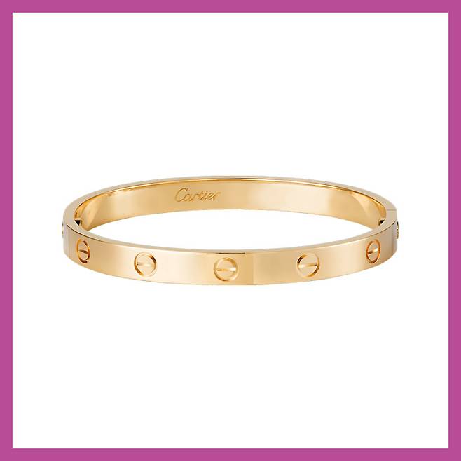 러브 브레이슬릿 8백65만원 까르띠에.