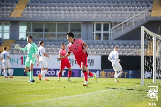 아이슬란드전 5-1 대승. ⓒ KFA