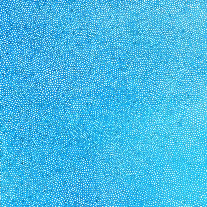 테사가 조각투자로 오픈한 야요이 쿠사마의 '인피니티 넷(Infinity Nets[TRFOEYA]' 작품.[사진 제공 = 테사]