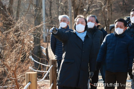 조광한 남양주시장 16일 일요일 청학밸리리조트 로드체크. 사진제공=남양주시