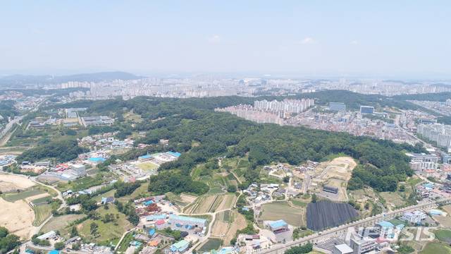 청주시 도심 속 '허파' 구룡공원 전경 ⓒ연합뉴스
