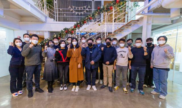 스파크랩 18기 스타트업 대표자 단체사진